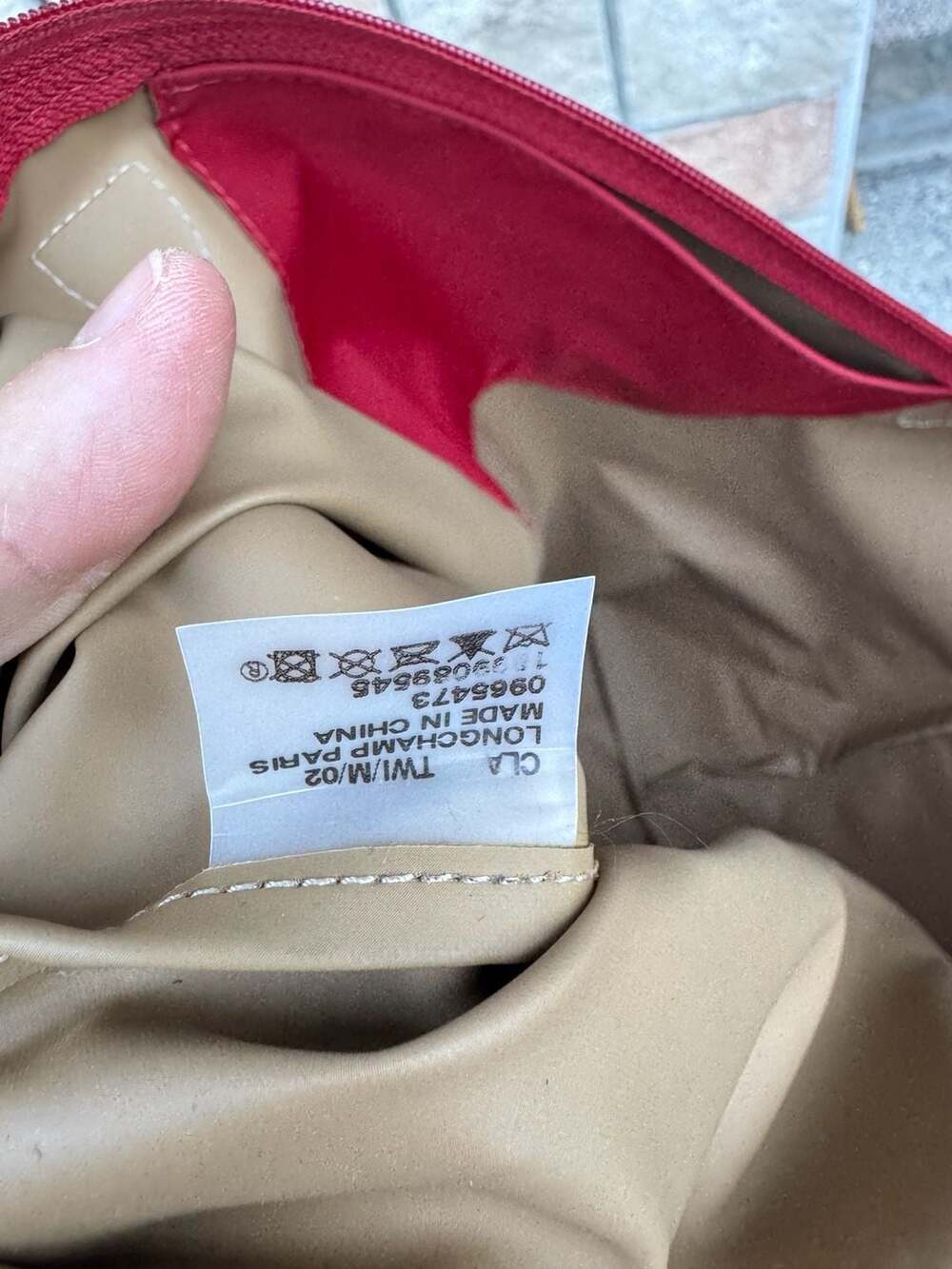 Longchamp Le Pliage Nylon Tote Bag in Red - Picture 10 of 12